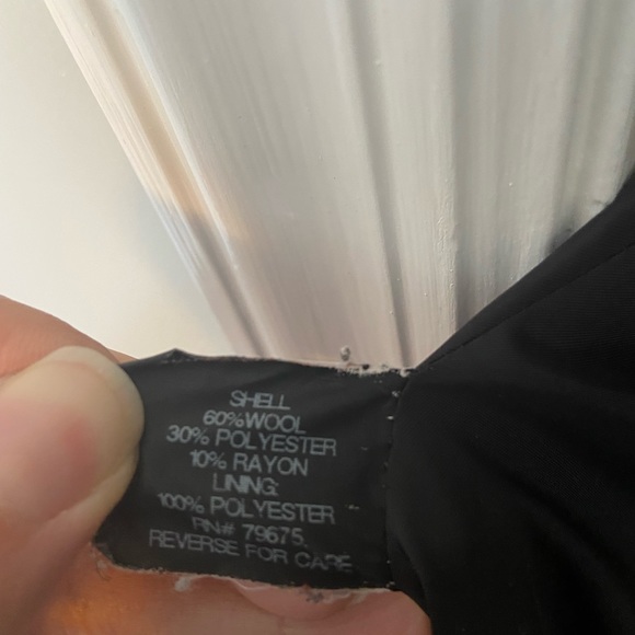 Michael Kors black wool belted coat - Picture 6 of 6